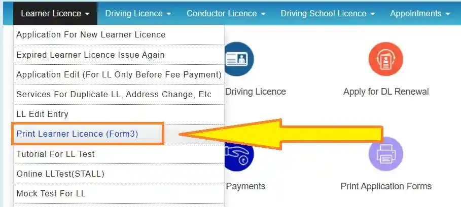 Sarathi Parivahan Sewa Application Status; Learning Licence, Online Download 8 Download learner license