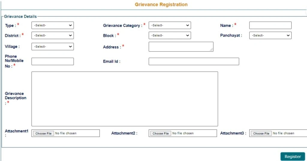 बिहार राशन कार्ड नई सूची 2025; Online Apply, Check Bihar Ration Card Status @epds.bihar.gov.in 13 Grievance registration form