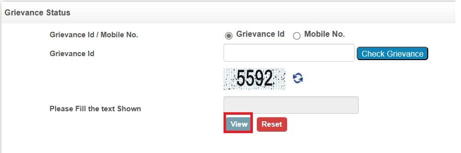 Grievance status check