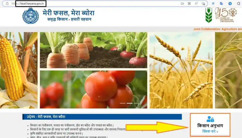 मेरी फसल मेरा ब्यौरा: ऑनलाइन रजिस्ट्रेशन @fasal.haryana.gov.in, Meri Fasal Mera Byora 2 Meri fasal mera byora registration