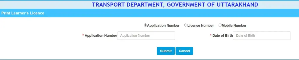 Sarathi Parivahan Sewa Application Status; Learning Licence, Online Download 9 Print learners license