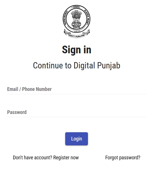 E Sewa Punjab 2025; पंजाब ई सेवा केंद्र ऑनलाइन पोर्टल, E Sewa Kendra Appointment, Track Status 4 e Sewa login form
