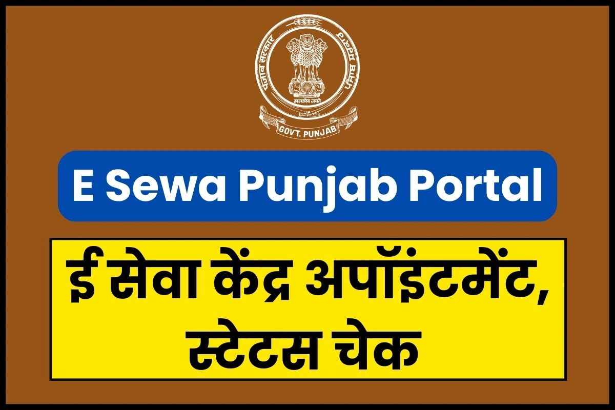 e-sewa punjab Portal appointment, status check